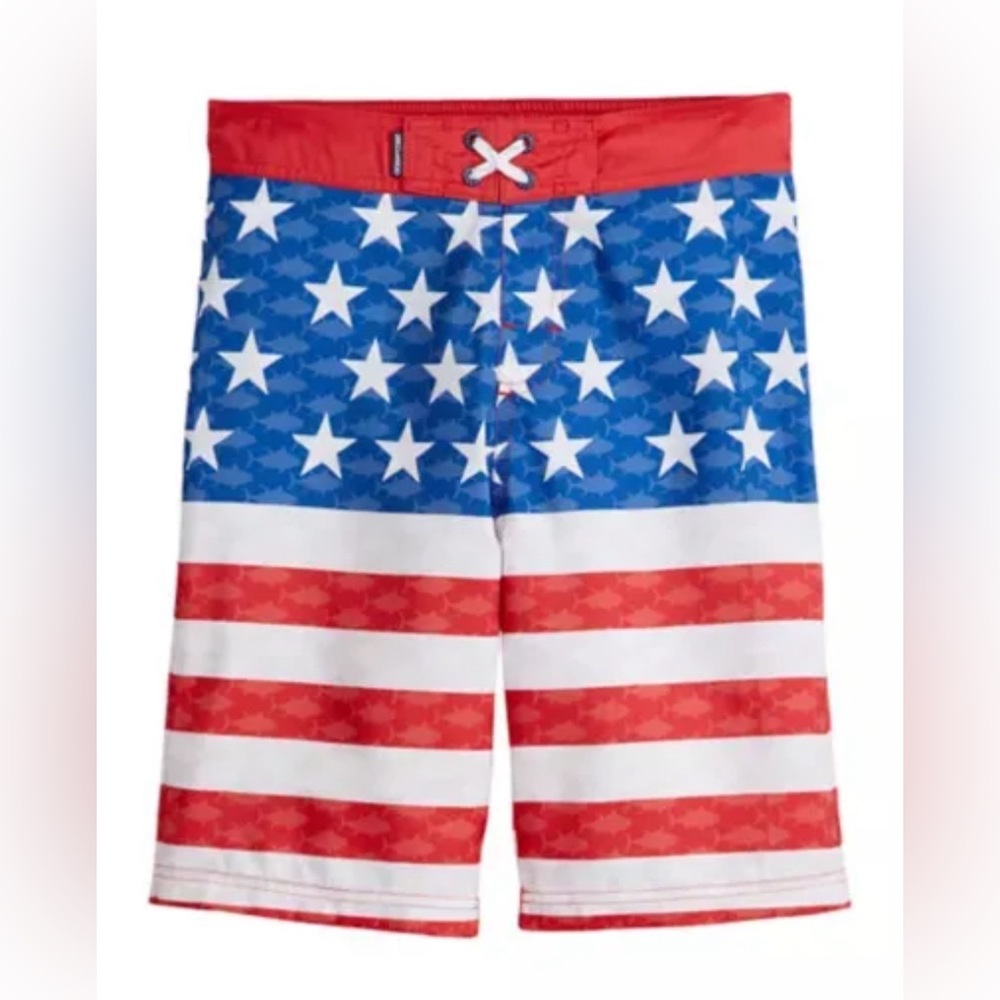 Ocean Coast ocean advantage american flag boys shorts size XL